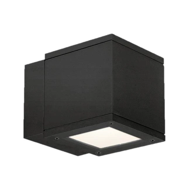 WAC WS-W2504-BK 5" Rubix Single Wall Mount 3000K 1 Light Black - Atlantic Lighting