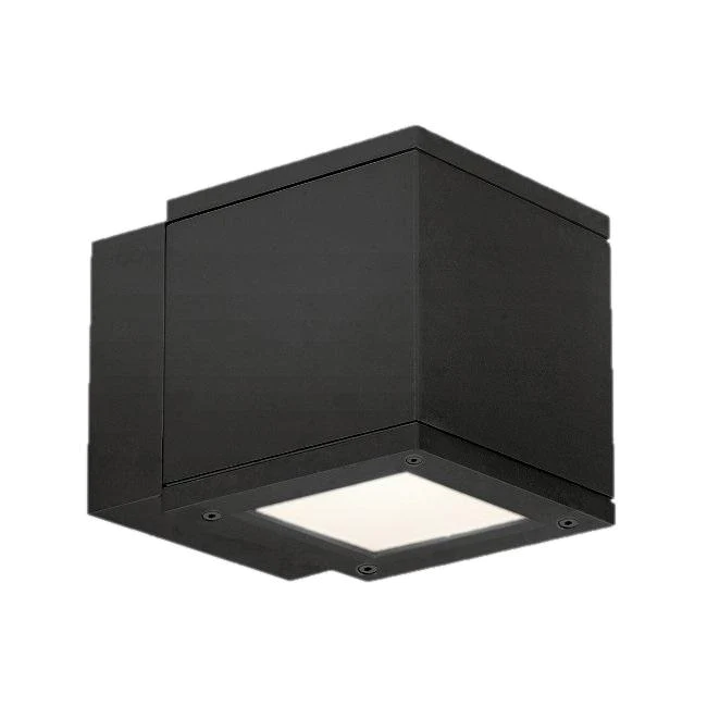 WAC 5" Rubix Single  Wall Mount 3000K 1 Light Black WS-W2504-BK