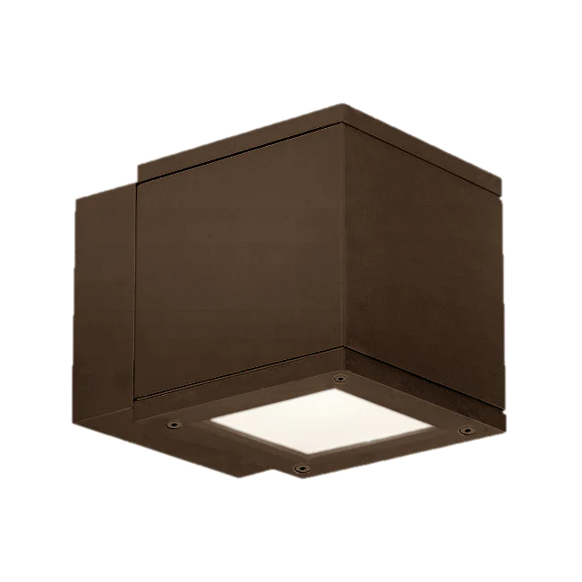 WAC WS-W2504-BZ 5" Rubix Single Wall Mount 3000K 1 Light Bronze - Atlantic Lighting