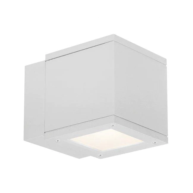 WAC WS-W2505-WT 5" Rubix Double Wall Mount 3000K 2 Light White - Atlantic Lighting