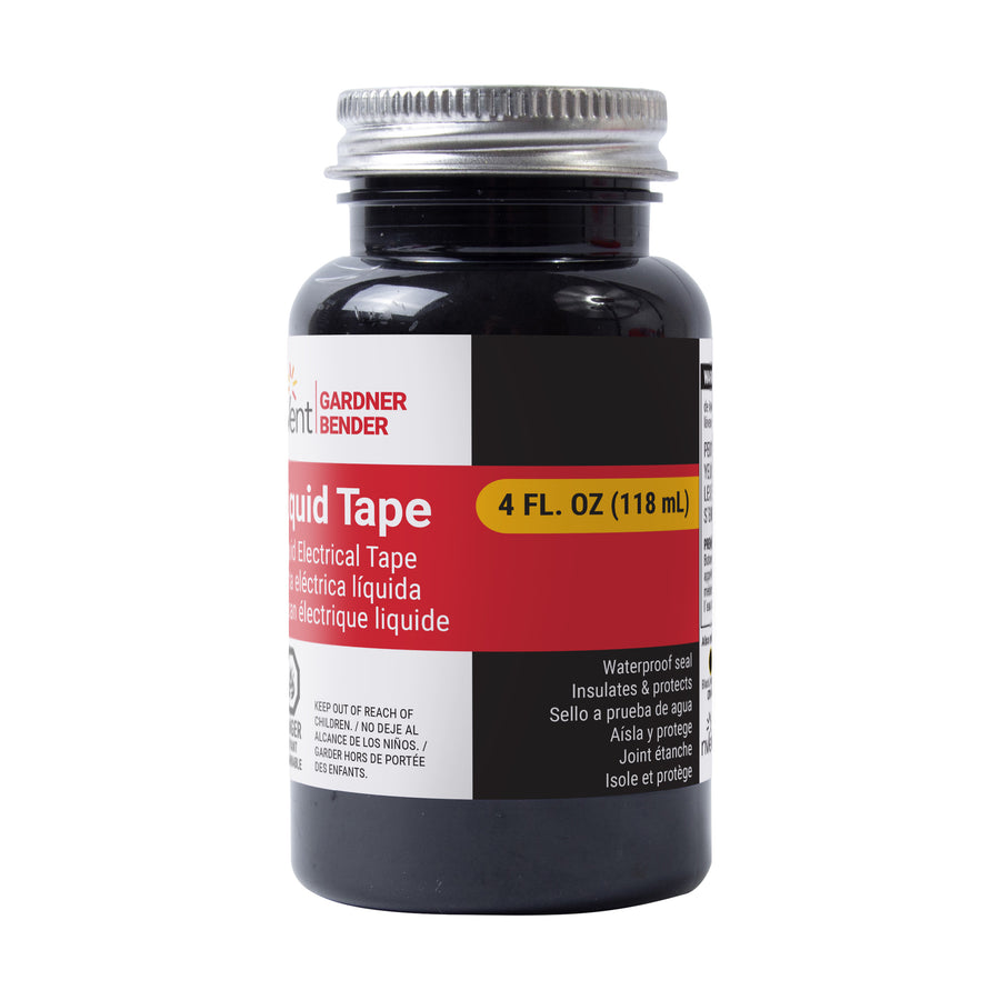 Gardner Bender LTB-400 black liquid electrical tape, 4-ounce jar