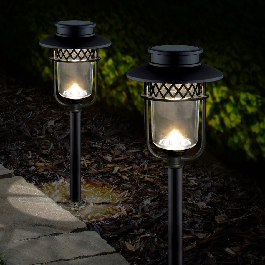 Classy Caps GL1101 Black Stainless Steel Landscape, Path & Garden Light - 2 Pk - Atlantic Lighting