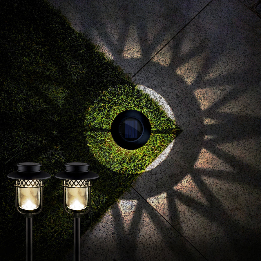 Classy Caps GL1101 Black Stainless Steel Landscape, Path & Garden Light - 2 Pk - Atlantic Lighting