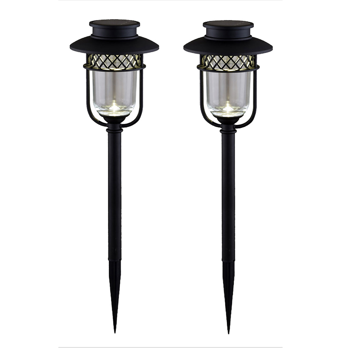 Classy Caps GL1101 Black Stainless Steel Landscape, Path & Garden Light - 2 Pk - Atlantic Lighting