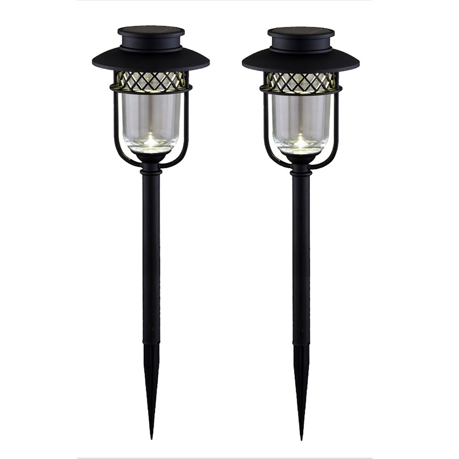 Classy Caps GL1101 Black Stainless Steel Landscape, Path & Garden Light - 2 Pk - Atlantic Lighting