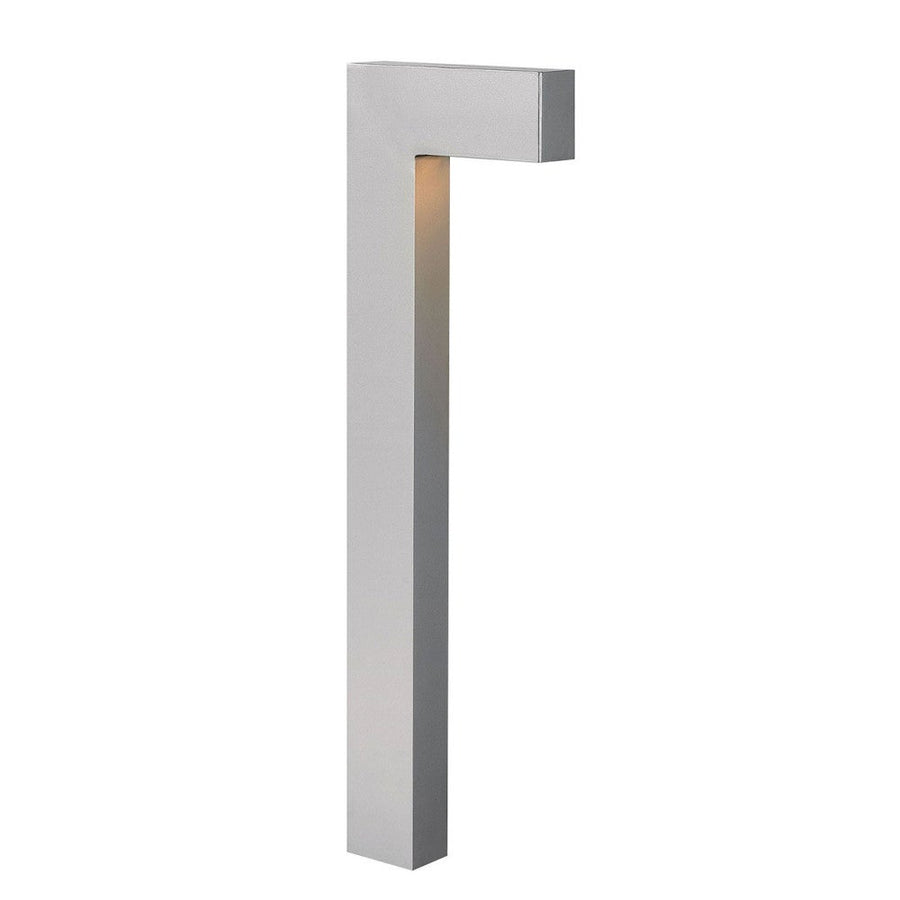 Hinkley 1518TT-LL Atlantis titanium path light with replaceable mini-wedge LED bulb