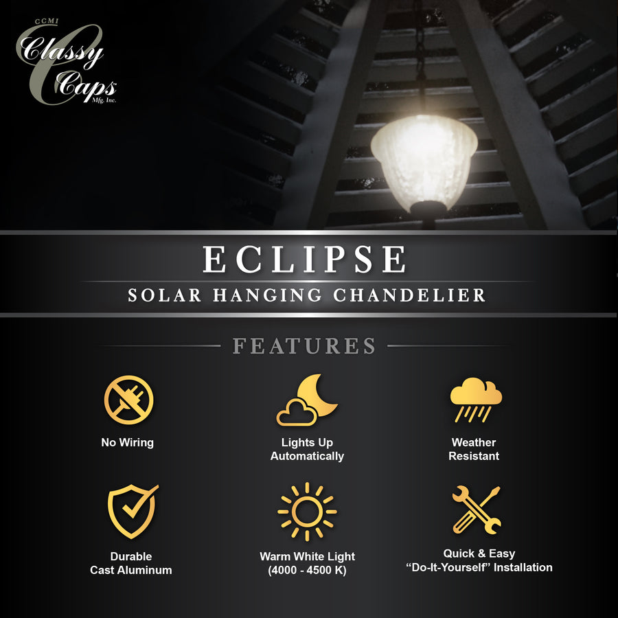 Classy Caps HL152 Eclipse Solar Hanging Chandelier - Atlantic Lighting