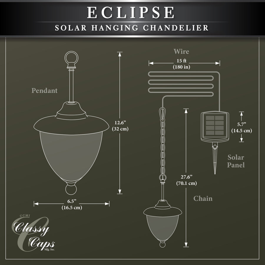 Classy Caps HL152 Eclipse Solar Hanging Chandelier - Atlantic Lighting