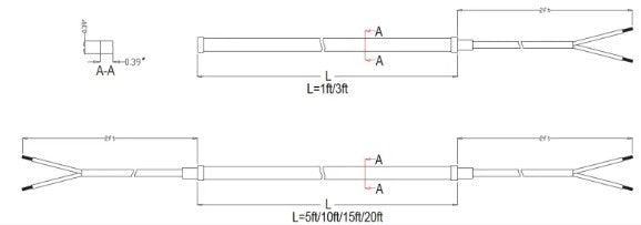 Lumien L3S1-1-2W-30K-WH Linear, Integrated Non-Modular, Silicone-Injected - White, Side-Flex - 1' Section, 2W, 3000K, 10-15V - Atlantic Lighting
