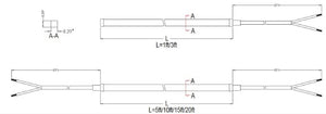 Lumien Linear, Integrated Non-Modular, Silicone-Injected - White, Side-Flex - 3' Section, 6W, 3000K, 10-15V