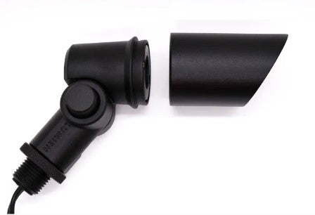 Lumien LAA-068 Bronze Aluminum Accessory Package, Micro, 60 Degree Uplight Shroud and Knuckle - w/ LAP-002 - Atlantic Lighting