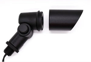 Lumien Black Aluminum  Accessory Package, Micro, 60 Degree Uplight Shroud and Knuckle - w/  LAP-002 Black