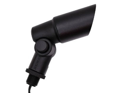 Lumien LAA-068-BK Black Aluminum Accessory Package, Micro, 60 Degree Uplight Shroud and Knuckle - w/ LAP-002 Black - Atlantic Lighting