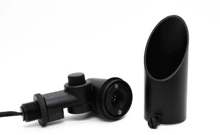 Lumien LAA-069-BK Black Aluminum Accessory Package, Micro, 37 Degree Downlight Shroud and Knuckle - Atlantic Lighting