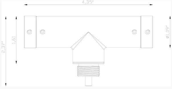 Lumien LAB-084 Accessory, Small, Quick Connect T-Mount - Atlantic Lighting