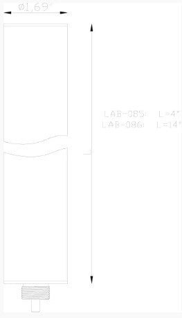 Lumien LAB-085 Accessory, Micro, 4" Quick Connect Bollard Riser - Atlantic Lighting