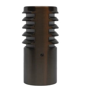 Lumien LAB-089 Accessory, Brass Micro Path Light Bollard Cap Cover, (3) 100 Louvered - Atlantic Lighting