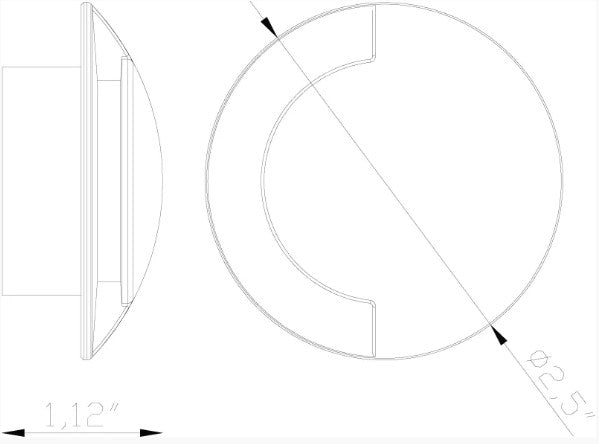 Lumien LAB-099 Micro Light, Recessed, Circular, 180 Accessory - Atlantic Lighting