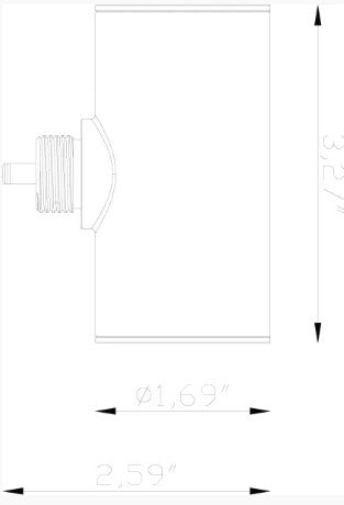 Lumien LAB-102 Accessory, Large, Quick Connect Bollard T-Mount - Atlantic Lighting