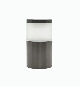 Lumien LAB-103 Accessory. Brass Micro Bollard Component, 360 Frosted with Brass Topper - Atlantic Lighting