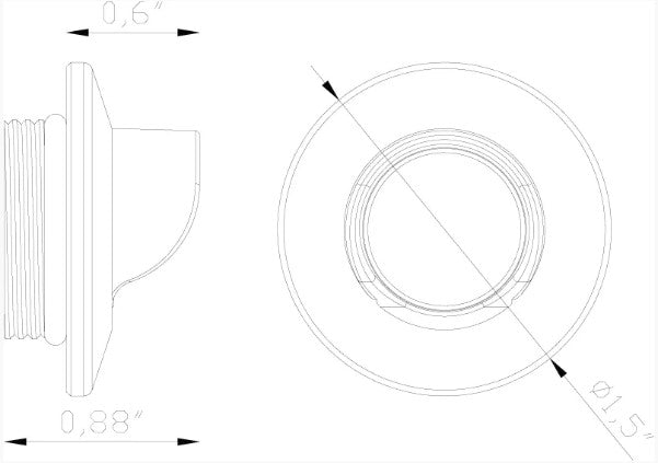 Lumien LAB-107 Nano Light, Recessed, Circular, Shroud Accessory - Atlantic Lighting