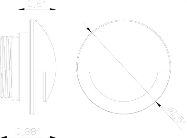 Lumien LAB-108 Nano Light, Recessed, Circular, 180 Accessory - Atlantic Lighting