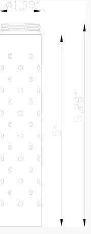 Lumien LAB-116 Nano, Shroud, Extra-Long Perforated Shroud Only, 5" - Atlantic Lighting
