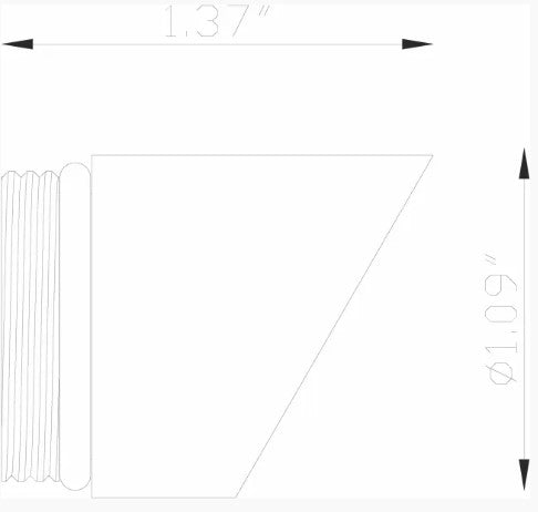 Lumien LAB-118 Nano, Shroud, 60 Degree Uplight Shroud Only - Atlantic Lighting