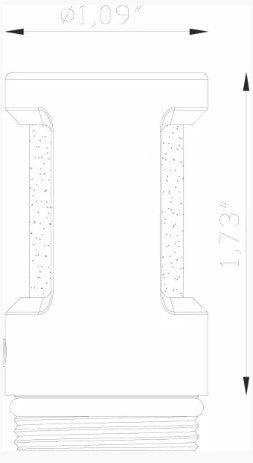 Lumien LAB-122 Accessory, Brass Nano Path Light Bollard Component, (2) 90 Openings - Atlantic Lighting