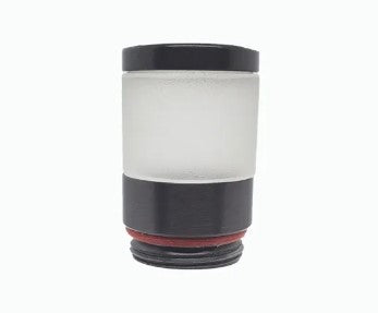 Lumien LAB-126 Accessory. Brass Nano Path Light Bollard Component, 360 Frosted with Brass Topper - Atlantic Lighting