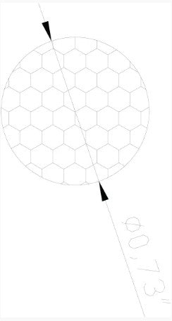 Lumien LAB-127 Accessory, Nano, Hexagon Lens - Atlantic Lighting