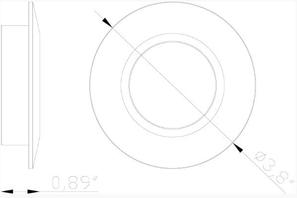 Lumien LAB-128 Macro Light, Recessed, Circular, Flush Accessory - Atlantic Lighting