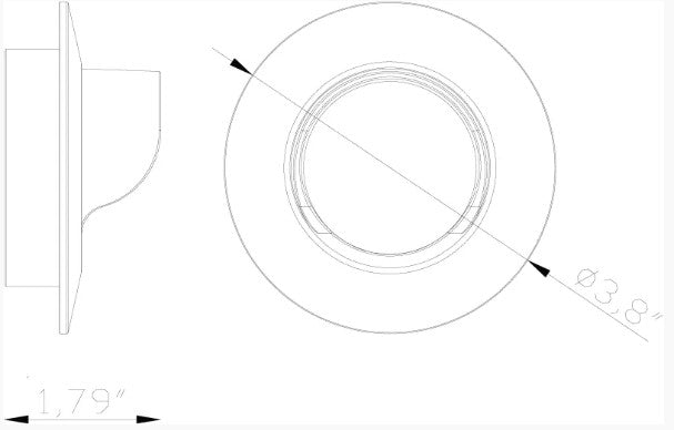 Lumien LAB-129 Macro Light, Recessed, Circular, Shroud Accessory - Atlantic Lighting