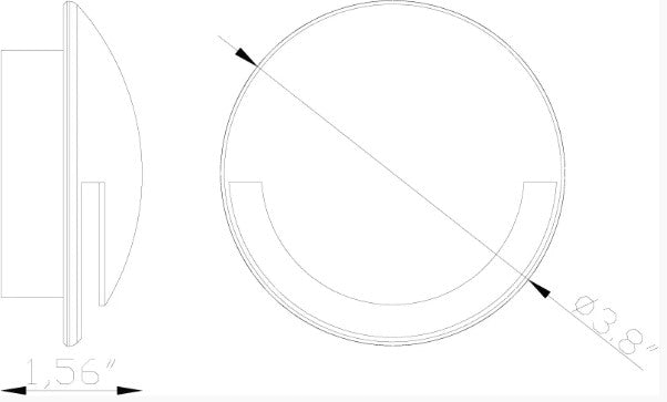 Lumien LAB-131 Macro Light, Recessed, Circular, 180 Accessory - Atlantic Lighting