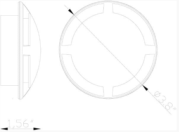 Lumien LAB-132 Macro Light, Recessed, Circular, 360 Accessory - Atlantic Lighting