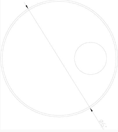 Lumien LAB-147 Accessory, Micro Light 6" Ground Cover Plate, Single Offset Hole - Atlantic Lighting