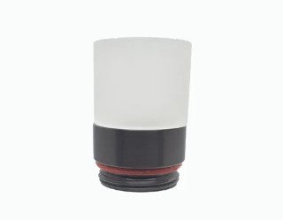 Lumien LAB-150 Accessory. Brass Nano Bollard Component, 360 Frosted with No Topper - Atlantic Lighting