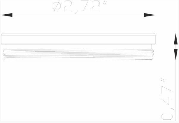 Lumien LAB-162 Accessory, Macro, Threaded Flat Closure for Pendants - Atlantic Lighting