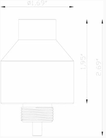 Lumien LAB-163 Accessory, Bollard Adapter for Standard Path Light Caps - Atlantic Lighting