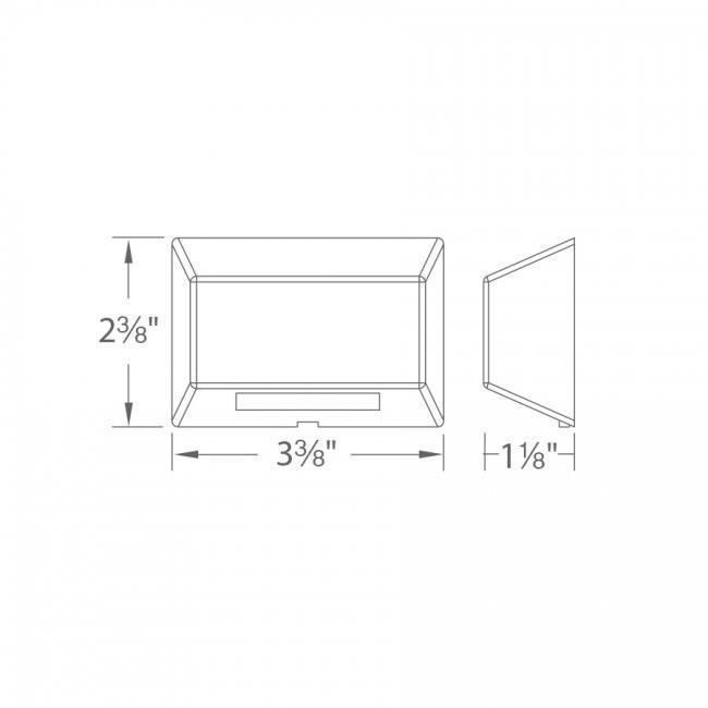 WAC 3031-30BBR Lighting 12V Rectangle Deck Light - Atlantic Lighting