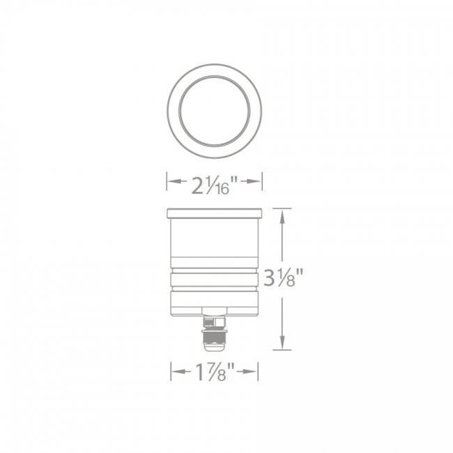 WAC 2011-30BS Lighting 2" LED Slim Round Inground Light - Atlantic Lighting