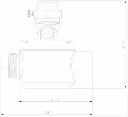 Lumien LCA-001 Accessory, Catenary, Hub with Lock Screw - Atlantic Lighting