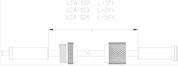 Lumien LCA-002 Accessory, Catenary, Power Extension, 1ft - Atlantic Lighting