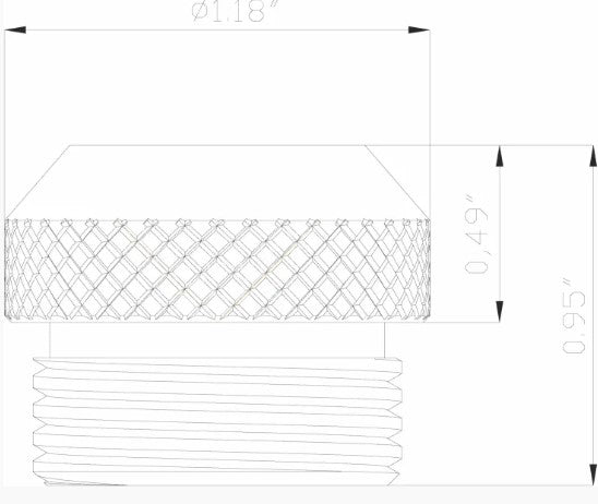 Lumien LCA-007 Accessory, Catenary, End Cap - Atlantic Lighting