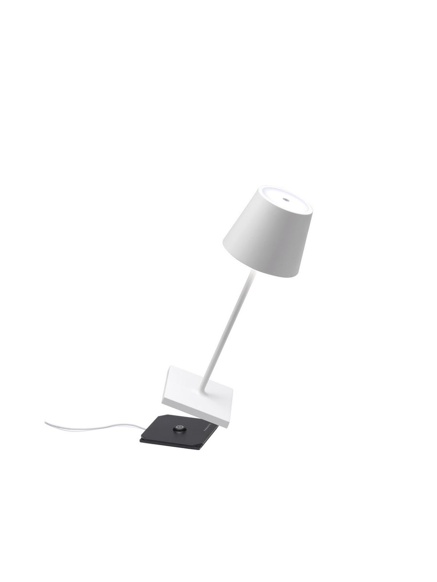 Zafferano LD0320B4 Poldina Pro Mini Table Lamp White - Atlantic Lighting