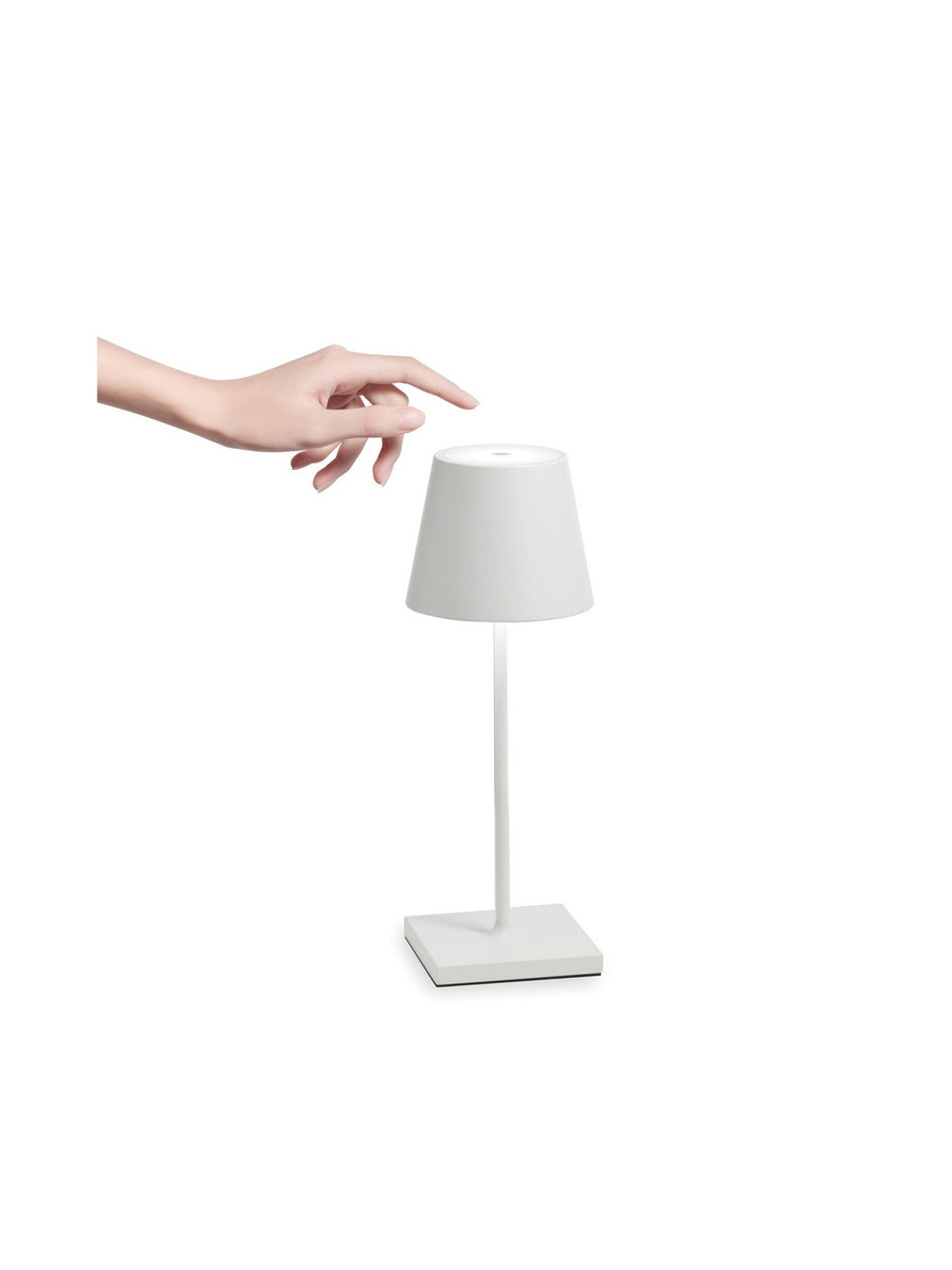 Zafferano LD0320B4 Poldina Pro Mini Table Lamp White - Atlantic Lighting