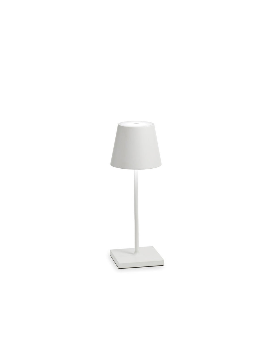 Zafferano LD0320B4 Poldina Pro Mini Table Lamp White - Atlantic Lighting