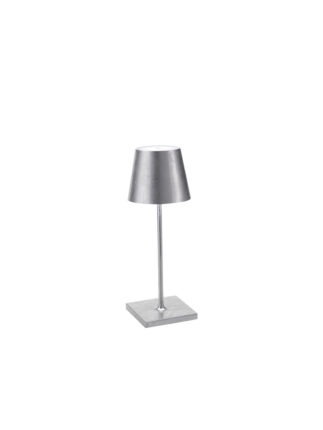 Zafferano LD0320BFA Poldina Pro Mini Table Lamp Silver leaf - Atlantic Lighting