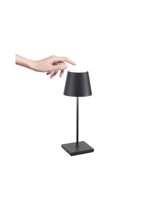 Zafferano Poldina Pro Mini Portable Table Lamp LD0320N4  Dark grey