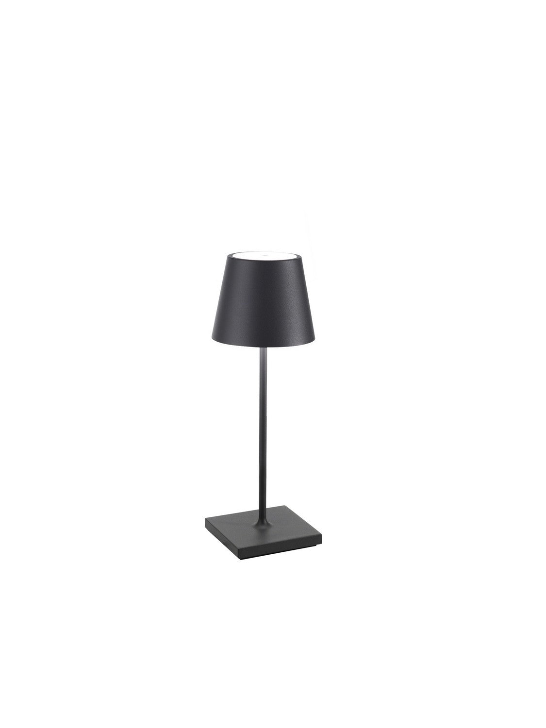 Zafferano LD0320N4 Poldina Pro Mini Portable Table Lamp Dark grey - Atlantic Lighting